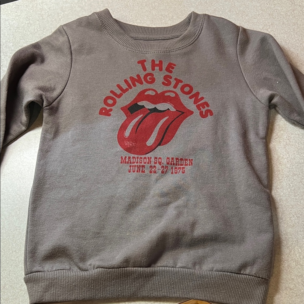 The Rolling Stones Kids Sweatshirt - Brown with Red Logo